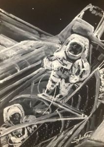 Voir le détail de cette oeuvre: STEP BY STEP ON THE MOON